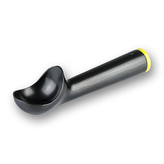 Doseur de glace 1/12 litre, 17,5cm de long, en aluminium et plastique, idéal pour former des boules de crème glacée, préchauffage recommandé dans de l'eau chaude