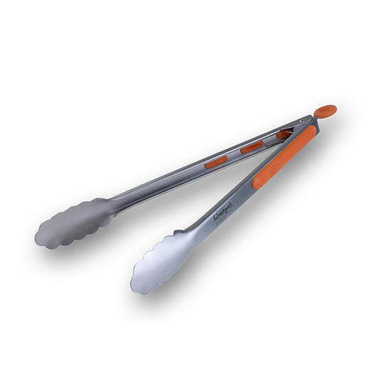 Pince de cuisine en acier inoxydable, 30cm de long, accessoire pour plancha, ustensile de barbecue pratique (French)