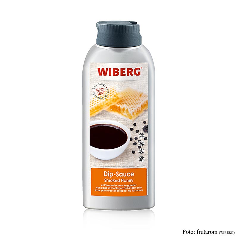 Sauce pour dip de WIBERG au goût de miel fumé, idéale pour les steaks, les burgers et les grillades