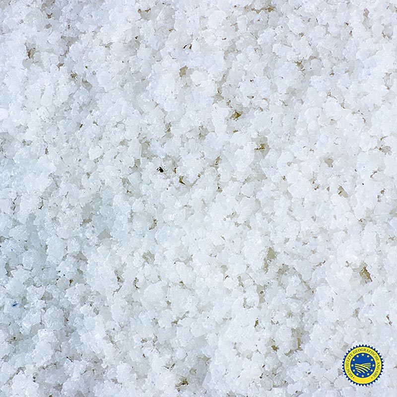 Fleur de sel, Guérande, France, IGP, TradySel, 5 kg - Fleur de sel de Guérande de haute qualité, récoltée de manière artisanale, appréciée dans le monde entier pour ses cristaux fins et sa texture riche en minéraux et croustillante.