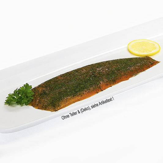 Saumon écossais Graved, mariné, à l'aneth, tranché, env1000 g - Délicieux saumon fumé à l'aneth, parfait pour les gourmands