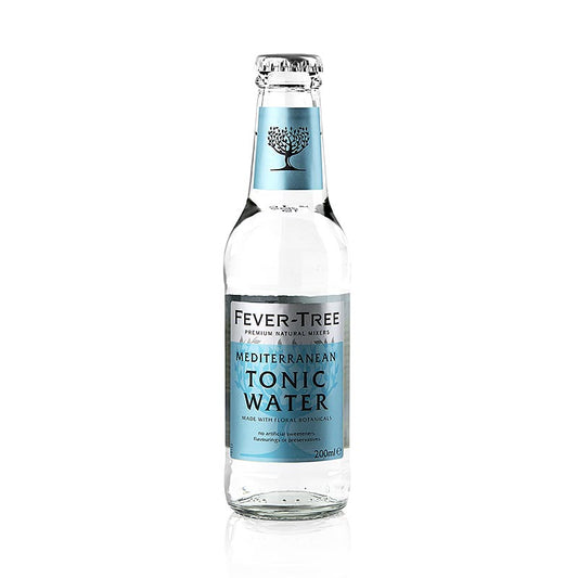 Fever Tree - Eau tonique méditerranéenne, 200 ml, aux délicats arômes de thym et de romarin, spécialement conçue pour les vodkas premium et les gins raffinés