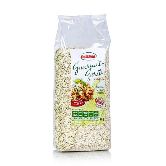 Orge Gourmet de Gerstoni - Classic (orge perlé de taille moyenne), 1 kg - alternative idéale au riz et aux pâtes pour une cuisine régionale créative, apprécié depuis 7000 ans comme aliment de base, prêt à consommer en 20 minutes