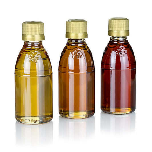 Boîte d'essai de sirop d'érable A Grade (Golden, Amber, Dark), 150 ml, 3 x 50ml