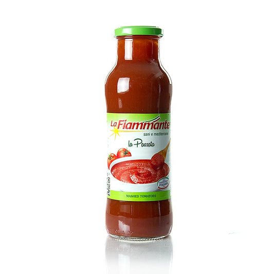 Tomates passées de La Fiammante, 680 g, idéales pour affiner les soupes, les sauces et les ragoûts