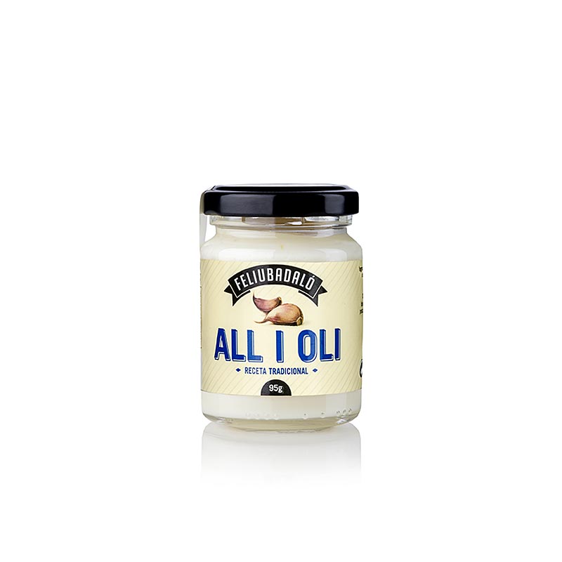 Allioli - Crème d'ail, à l'huile végétale, Feliubadalo, 95 g