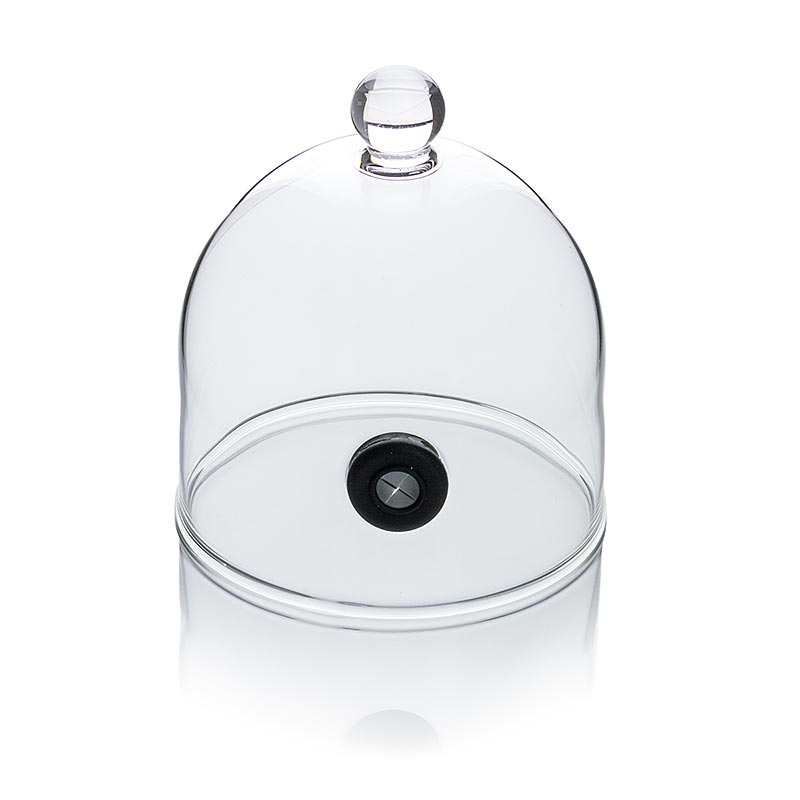 Cloche à fumer en verre Rubi avec valve, diamètre 9cm, pour Super Aladin-Profi, 1 pièce, 100 % chef - Parfait pour fumer avec le super Aladin