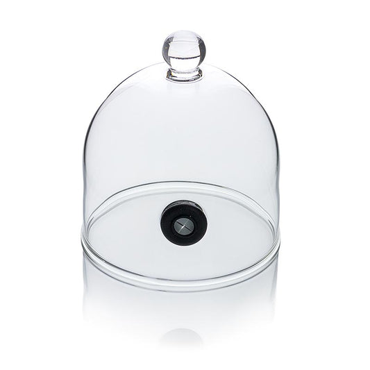 Cloche à fumer en verre Rubi avec valve, diamètre 9cm, pour Super Aladin-Profi, 1 pièce, 100 % chef - Parfait pour fumer avec le super Aladin