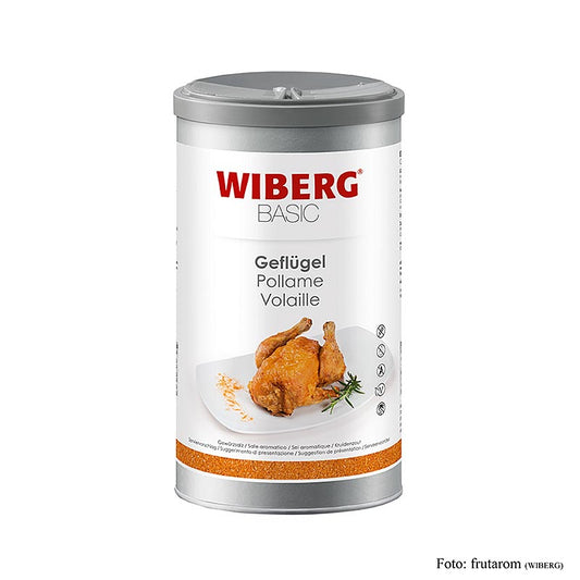 Wiberg BASIC Sel d'assaisonnement pour volaille 900 g au goût prononcé de paprika et de curry, idéal pour le poulet rôti et le steak de dinde