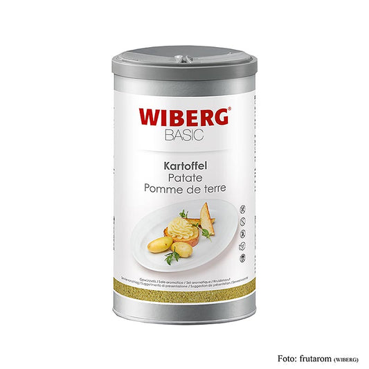 Sel d'assaisonnement Wiberg BASIC Pomme de terre, 1 kg, élégant et épicé avec oignon et poivre, idéal pour les pommes de terre en robe des champs, la purée, les quenelles, les gratins