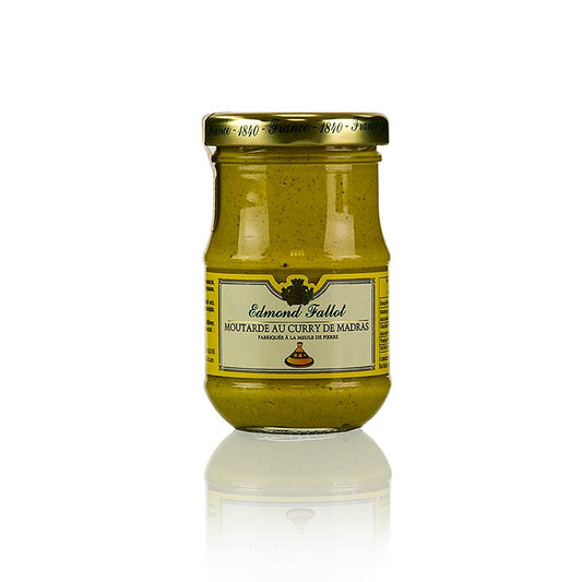 Moutarde de Dijon au piquant pétillant, agrémentée de curry de Madras parfumé