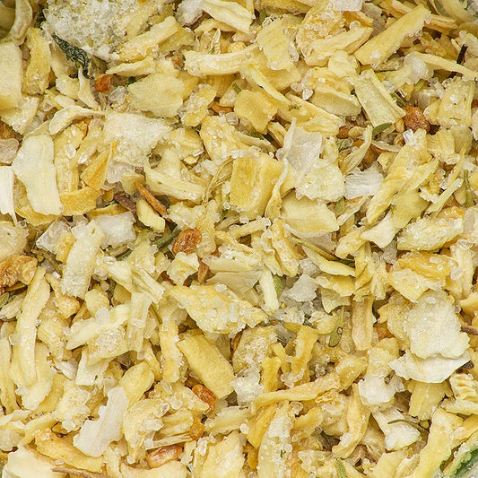 Flocons de sel marin au citron et au thym de Cornouailles, Angleterre, 55 g - Sel marin de Cornouailles avec du citron frais, du thym aromatique et une touche de charme anglais, idéal pour assaisonner le poisson, la viande, les légumes et les desserts