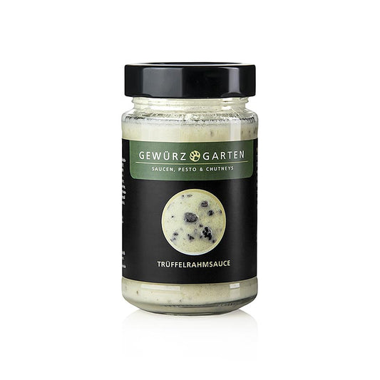 Gewürzgarten sauce à la crème de truffe, 225 ml - Des ingrédients de qualité réunis pour une sauce pour pâtes polyvalente pour la viande blanche, le poisson, la volaille, les légumes, le risotto et la polenta