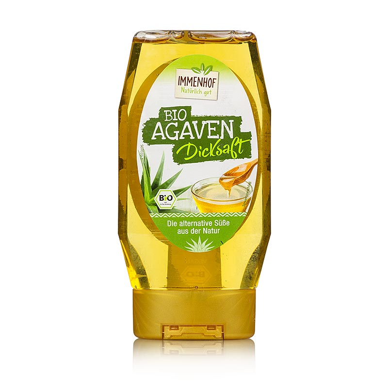 Bio Agavendicksaft Immenhof, 350 g - Sucre naturel issu de l'agriculture biologique, utilisable de multiples façons dans la cuisine