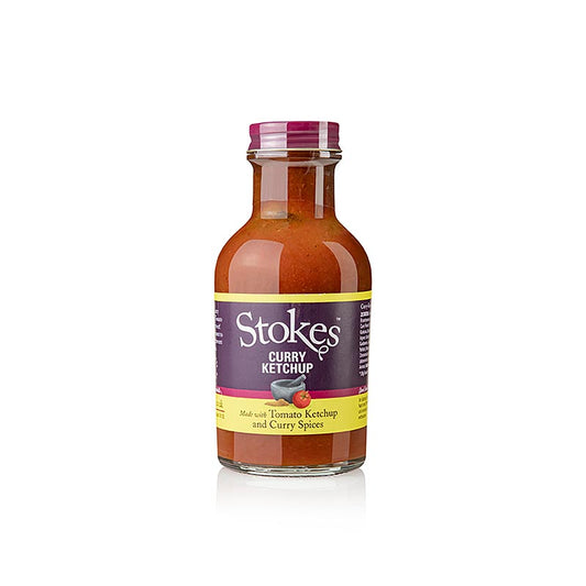 Stokes Curry Ketchup, 257 ml - Ketchup exotique à la tomate et au curry, sans additifs artificiels