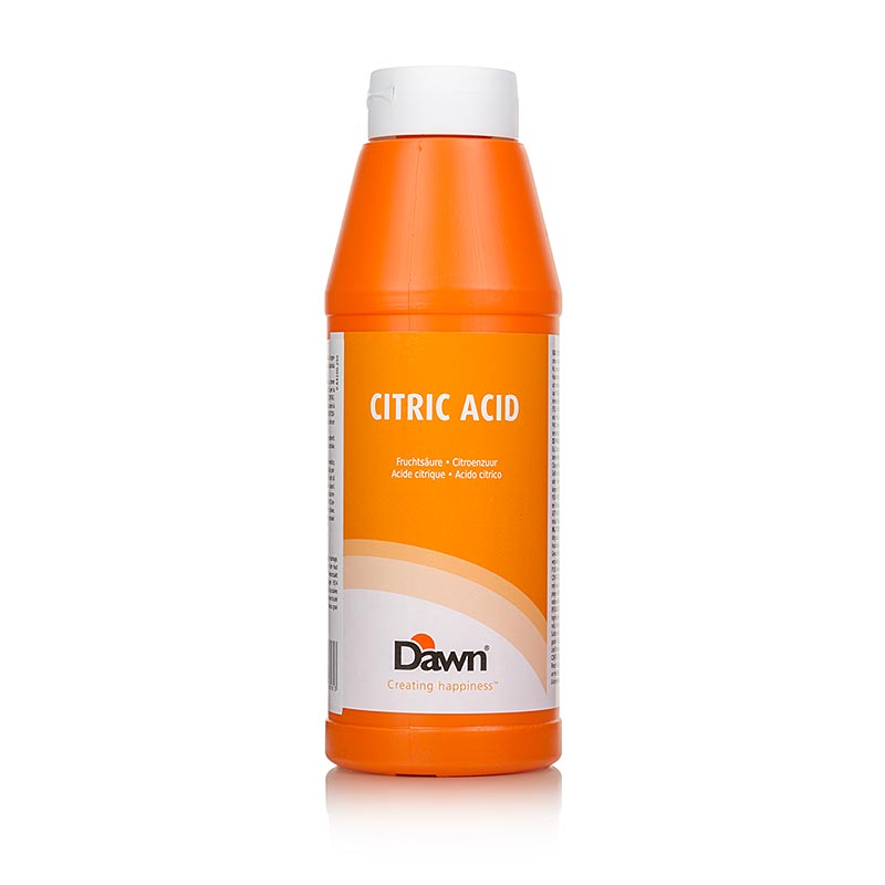 Acide de fruits, acide citrique liquide, 1 kg - acide de fruits polyvalent de haute qualité pour diverses applications dans l'industrie alimentaire et cosmétique