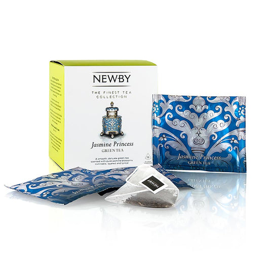Nouveau thé Jasmin Princess, thé vert chinois, 37,5 g, 15 pcs - thé vert doux et suave, parfumé aux fleurs de jasmin pures, un hommage à la somptueuse culture du thé d'autrefois
