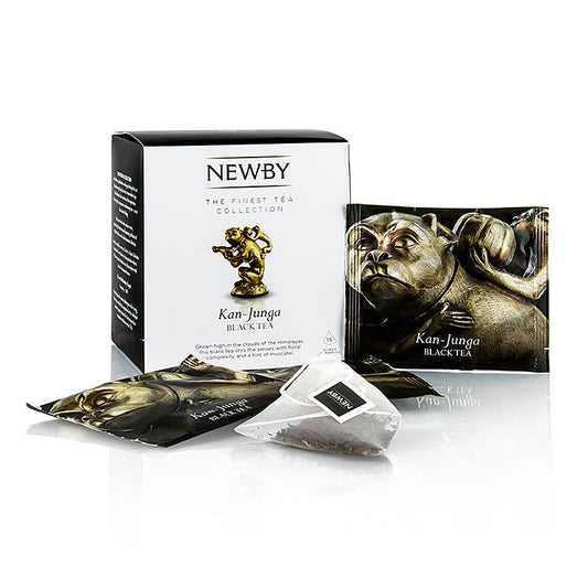 Thé noir du Népal, 37,5 g, 15 pcs - Newby Tea Kan Junga, élevé dans l'Himalaya, avec une complexité florale et un soupçon de muscat, passion du thé, art, science, histoire, tradition et vie, nouvelle floraison pour la somptueuse culture du thé