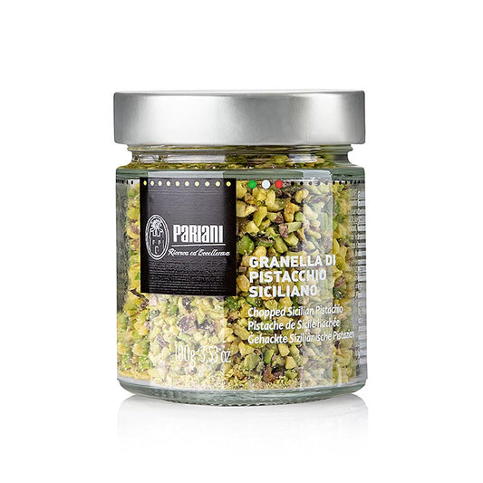 Pistaches siciliennes hachées de Pariani, 100 g, non traitées et parfaites pour les pâtisseries et les desserts