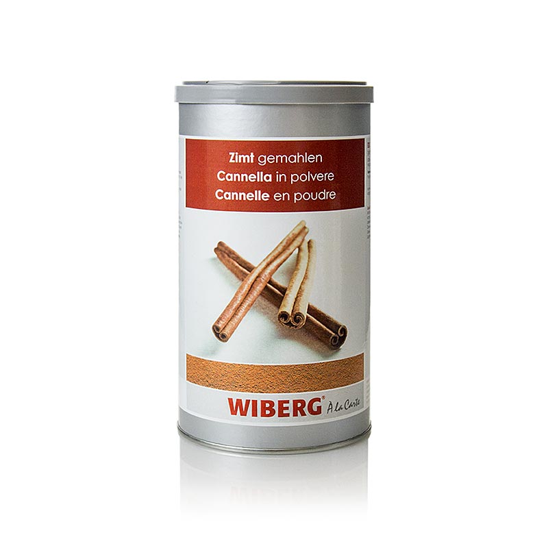 Wiberg Cannelle moulue, 450 g - goût épicé, doux et brûlant, aromatique, idéal pour les desserts, les soupes, les sauces, le gibier, le lapin, la volaille et le bœuf, fabriqué avec plus de goût et de soin grâce au procédé de broyage frais de WIBERG