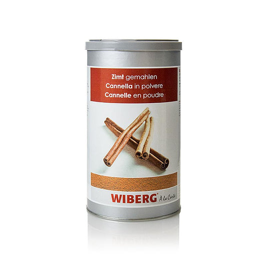 Wiberg Cannelle moulue, 450 g - goût épicé, doux et brûlant, aromatique, idéal pour les desserts, les soupes, les sauces, le gibier, le lapin, la volaille et le bœuf, fabriqué avec plus de goût et de soin grâce au procédé de broyage frais de WIBERG