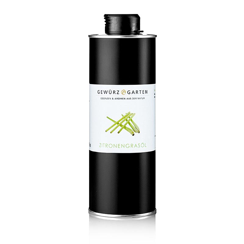 Gewürzgarten Huile de citronnelle dans l'huile de colza, 500 ml - huile essentielle naturelle de citronnelle dans de l'huile de colza de haute qualité pour un goût et un parfum variés, de culture contrôlée