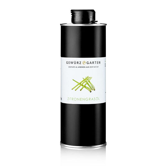 Gewürzgarten Huile de citronnelle dans l'huile de colza, 500 ml - huile essentielle naturelle de citronnelle dans de l'huile de colza de haute qualité pour un goût et un parfum variés, de culture contrôlée
