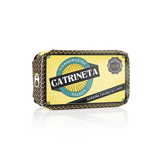 Sardines à l'huile d'olive et au citron, sardinillas tendres avec une note fraîche de citron, parfaites à tremper avec du pain