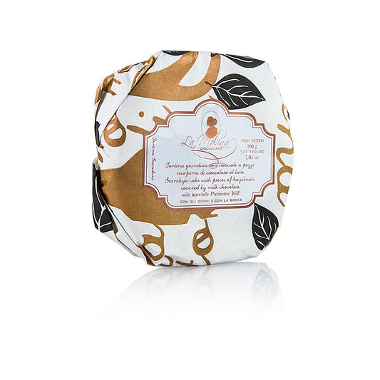 La Molina Choco Cake chocolat au lait Gianduja noisettes 200g - fond de chocolat tendre, pâte Gianduja, noisettes du Piémont, 36% de cacao, délicieusement fondant et croquant, agréablement sucré