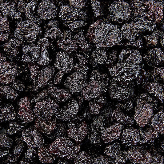 Cerises acides séchées et sucrées, 1 kg, produites à partir de fruits bien mûrs au goût aromatique et légèrement acidulé Peut être utilisé pour des créations de sauces salées et sucrées ou des desserts