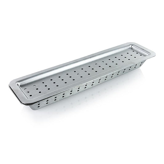 Boîte à fumigation Dual en acier inoxydable pour station de grill à gaz et grill sphérique au charbon de bois Convient pour la ligne Australie, dimensions L 90 x P 32 x H 45 cm, poids 0,57 kg