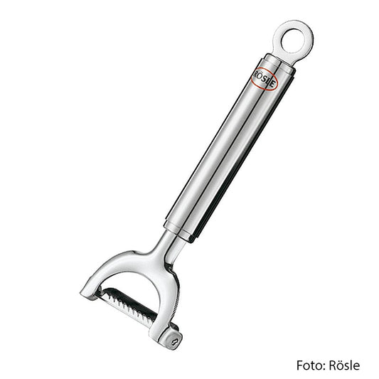 Rösle Julienne, 19cm, 1 pce - Acier inoxydable brillant et mat, convient pour couper de fines lamelles de julienne pour les salades, les soupes et les plats asiatiques, avec un anneau pratique pour la suspension