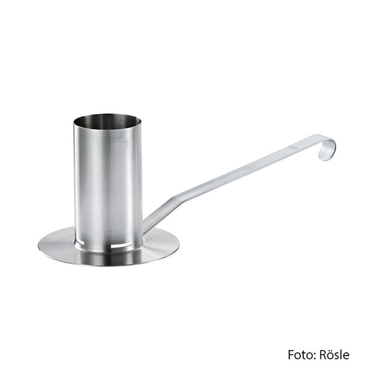 Porte-poulet en acier inoxydable pour gril et four, idéal pour les marinades et les liquides, poignée amovible, convient pour le four et les grils fermés, longueur : 30 cm, largeur : 12,5 cm, hauteur : 11 cm, poids : 0,306 kg, lavable au lave-vaisselle
