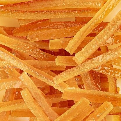 Orangeat, écorce d'orange confite, en lamelles, Aiguillettes, 1 kg