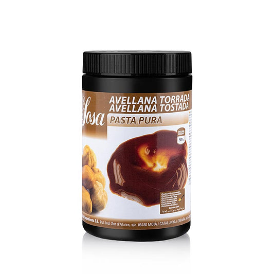 Pâte de noisettes grillées de Sosa, une marque espagnole réputée pour ses produits auxiliaires de pâtisserie de qualité Utilisée dans les meilleurs restaurants et pâtisseries