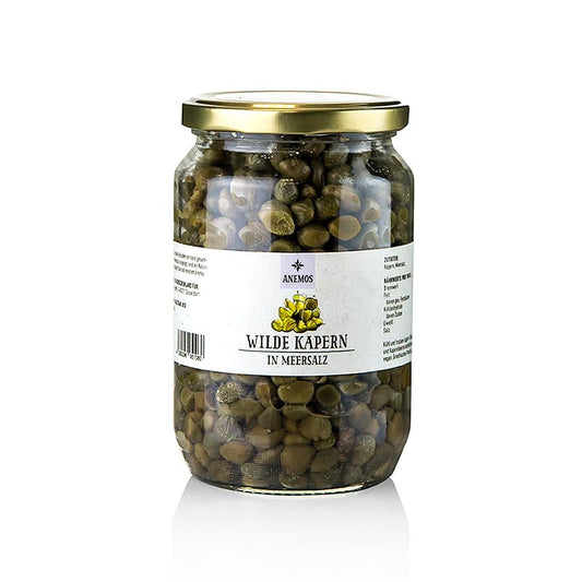 Câpres sauvages, au sel marin, Anemos, 600 g