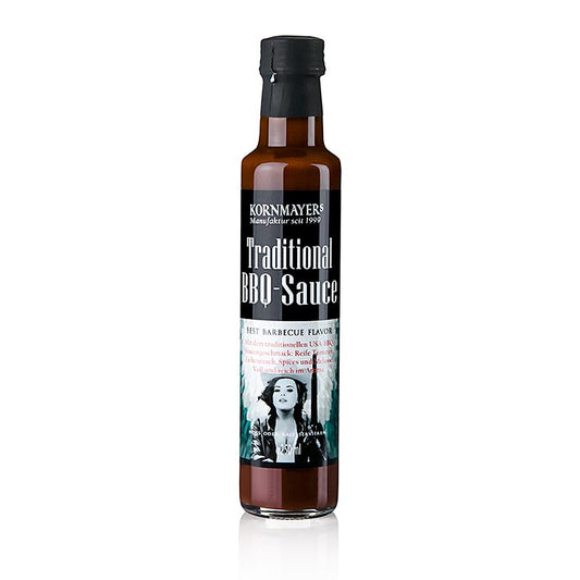Kornmayer - Sauce BBQ traditionnelle, sauce barbecue, 250 ml - tomates mûres, fumée de chêne, épices et mélasse, arôme plein et riche