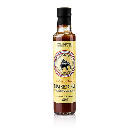 Kornmayer - Thai - Ketchup, 250 ml - Ketchup thaïlandais exotique et doux aux épices et au piment de la marque Heart of Thailand