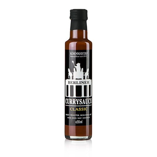 Kornmayer - Berliner Currysauce, Classic, 250 ml - Goût authentique de la cuisine berlinoise, idéal pour les saucisses au curry et comme dip pour les snacks, disponible en Suisse