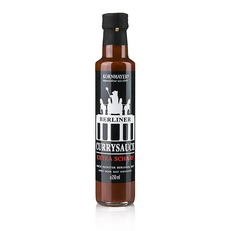 Kornmayer - Berliner Currysauce, Extra Scharf, 250 ml - La sauce au curry forte et particulière à la mode berlinoise