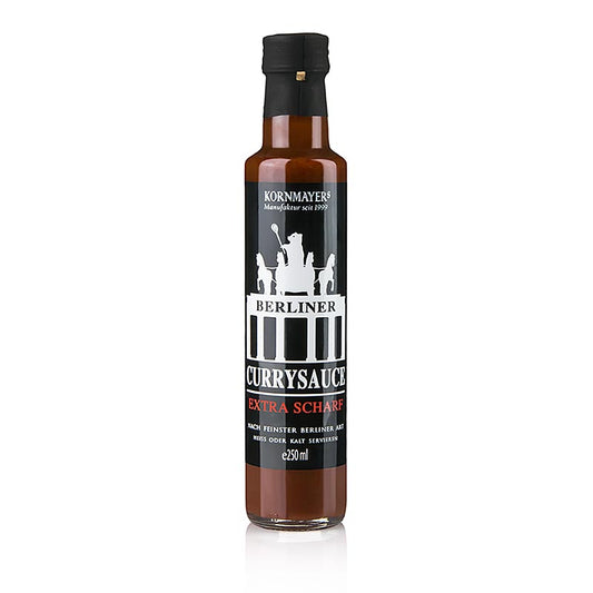 Kornmayer - Berliner Currysauce, Extra Scharf, 250 ml - La sauce au curry forte et particulière à la mode berlinoise