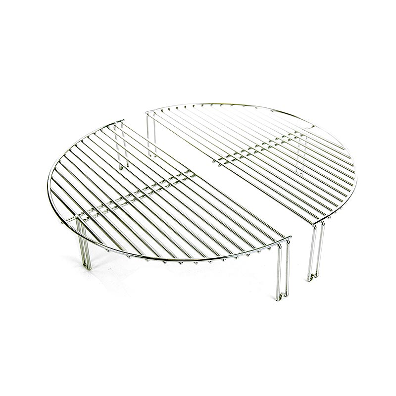 Monolith - Grille de cuisson 2 niveaux pour gril CLASSIC, 2 pcs, 1 pc - Grille de cuisson de haute qualité en acier inoxydable pour le gril Monolith Classic