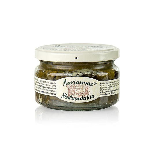 Feuilles de vigne farcies Marianna's, 200 g, spécialité maison de Chalcidique, Grèce