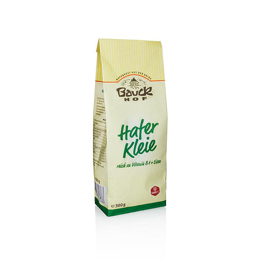 Son d'avoine certifié biologique de Bauckhof, riche en fibres, usages multiples Idéal pour les mueslis, les pâtisseries et les plats préférés