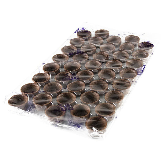 Mini Dessert-Tartelettes - Filigrano, rond, ø 3,8cm, H 1,8cm, pâte brisée au chocolat, 200 pcs