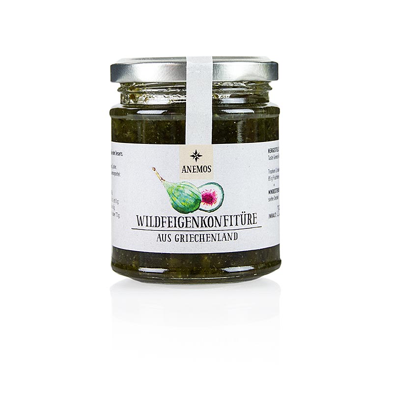 Confiture de figues sauvages, avec miel, ANEMOS, 245 g
