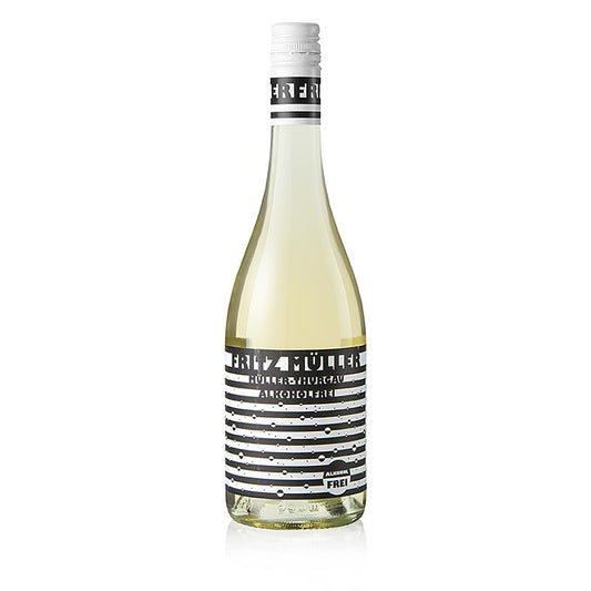 Verperlt Perlwein, sans alcool, demi-sec, Fritz Müller, 750 ml - Vin pétillant rafraîchissant sans alcool, idéal pour les journées chaudes et ensoleillées, pur ou mélangé