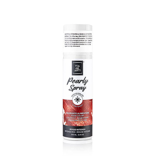 Colorant alimentaire en spray pour la décoration en rouge nacré pour le chocolat, les pâtes à sucre, les gâteaux, les biscuits et les pralines Créer rapidement et facilement une note individuelle
