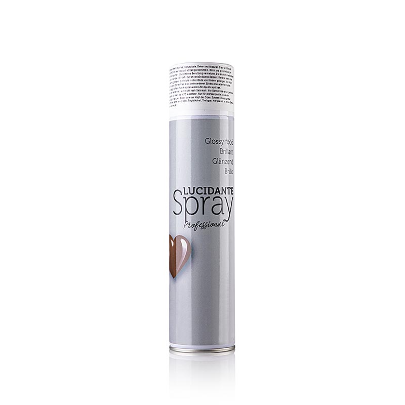 Vernis alimentaire Glanzfix Spray pour le chocolat, le massepain et les créations en sucre et isomalt Protège contre le dessèchement et l'humidité, approfondit le pouvoir colorant