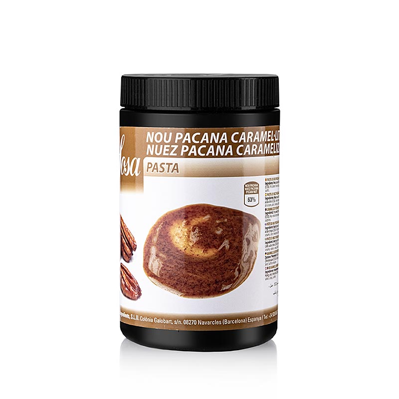 Sosa Paste - Noix de pécan caramélisée, 1,2 kg : des arômes et des textures uniques pour les cuisiniers moléculaires, noix de pécan sucrée, sucre caramélisé et sel marin fin
